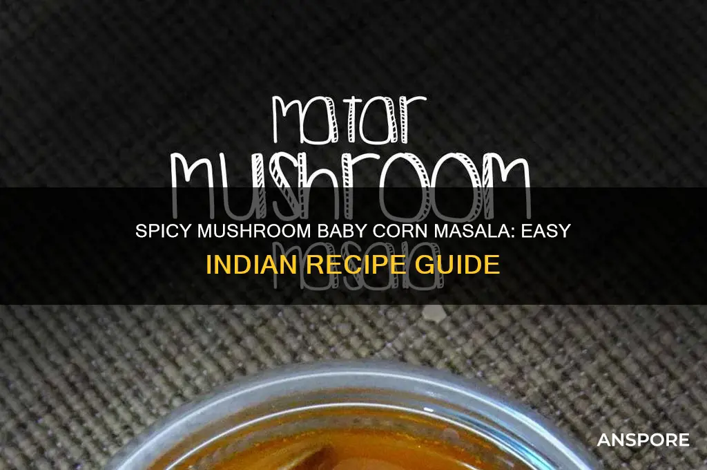 how to make mushroom baby corn masala