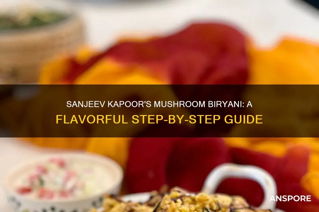 how to make mushroom biryani by sanjeev kapoor