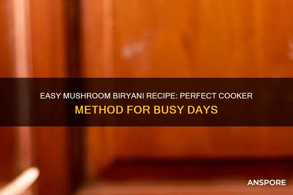 how to make mushroom biryani in cooker