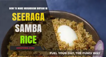 Delicious Mushroom Biryani Recipe Using Seeraga Samba Rice