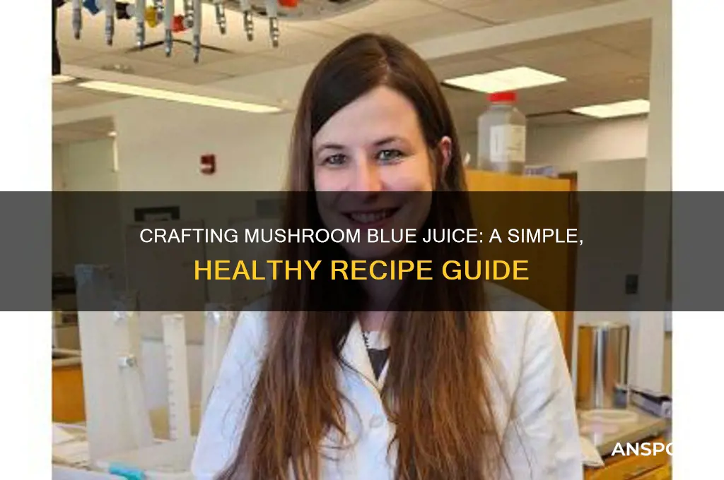 how to make mushroom blue juice