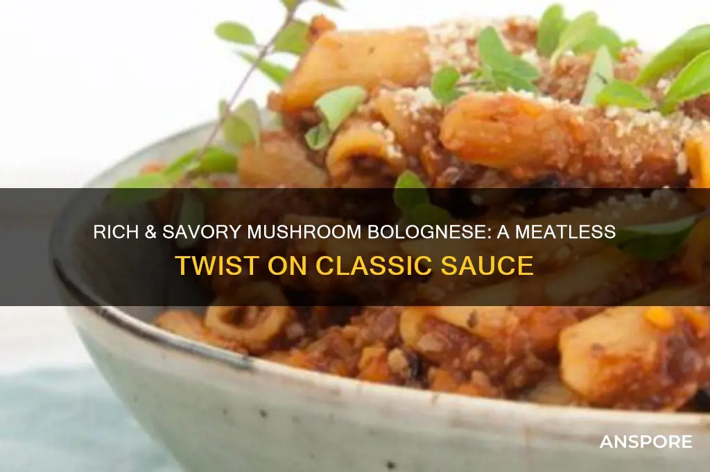 how to make mushroom bolognese