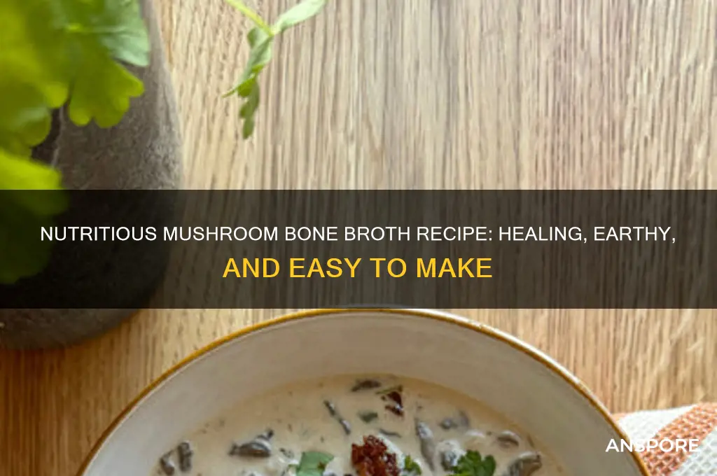 how to make mushroom bone broth