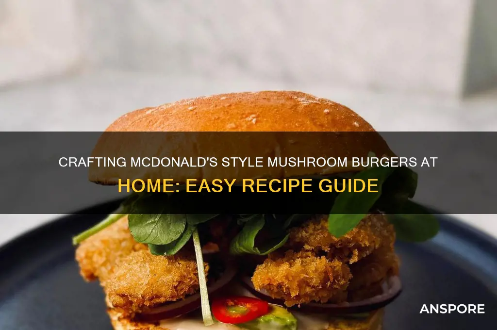 how to make mushroom burger from mcdonalds