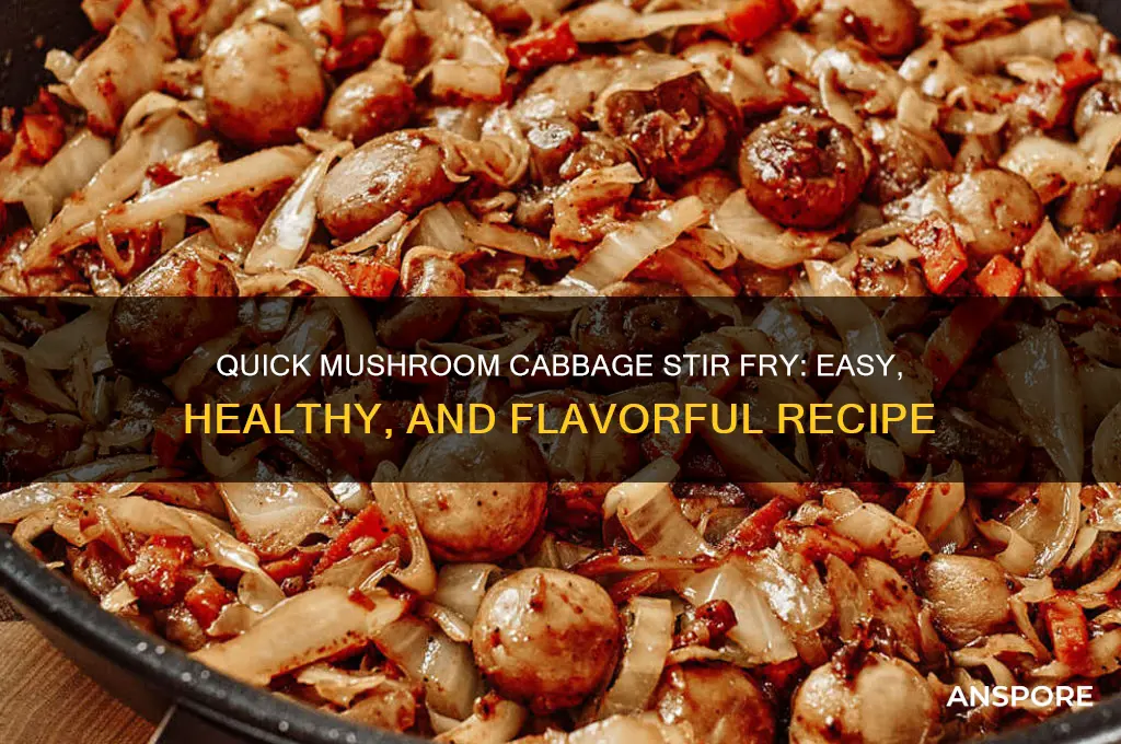 how to make mushroom cabbage stir fry