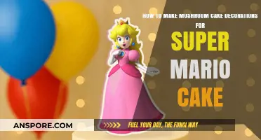 Crafting Mushroom Cake Toppers for a Super Mario Themed Cake