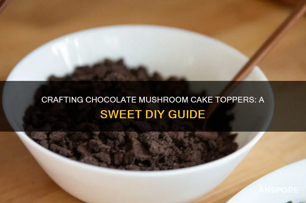 how to make mushroom cake decorations out of chocolate