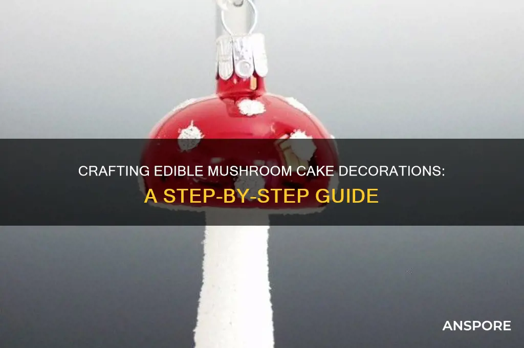 how to make mushroom cake decorations