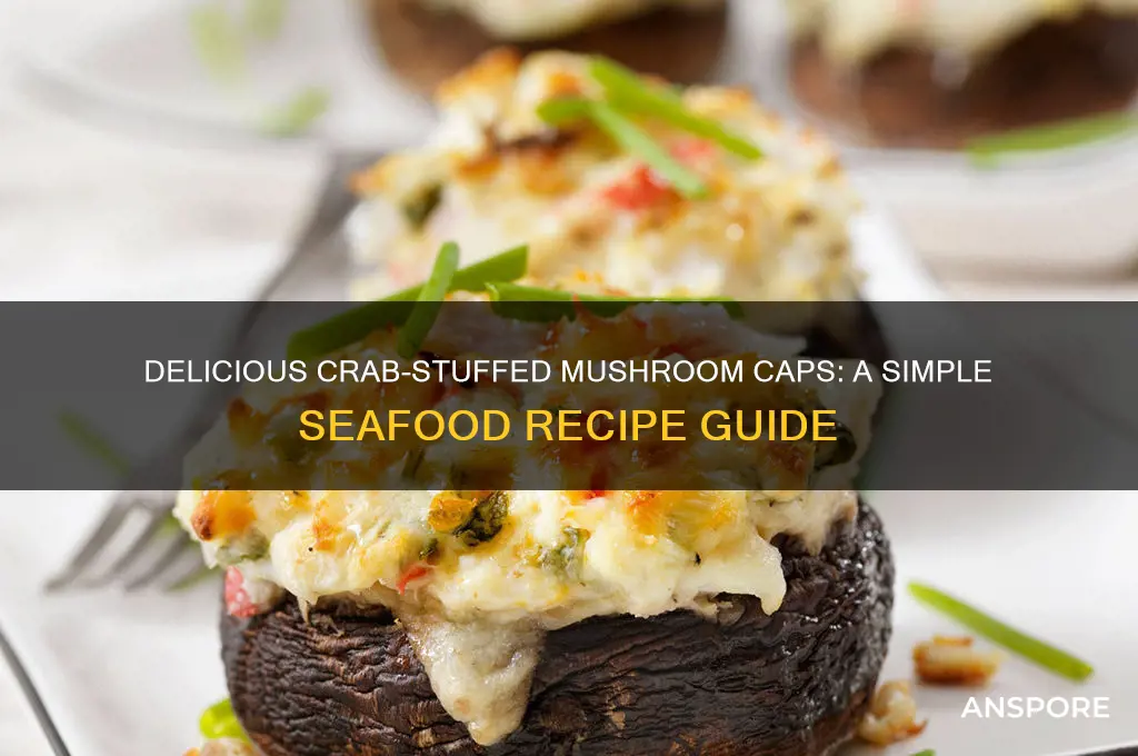how to make mushroom caps with crab