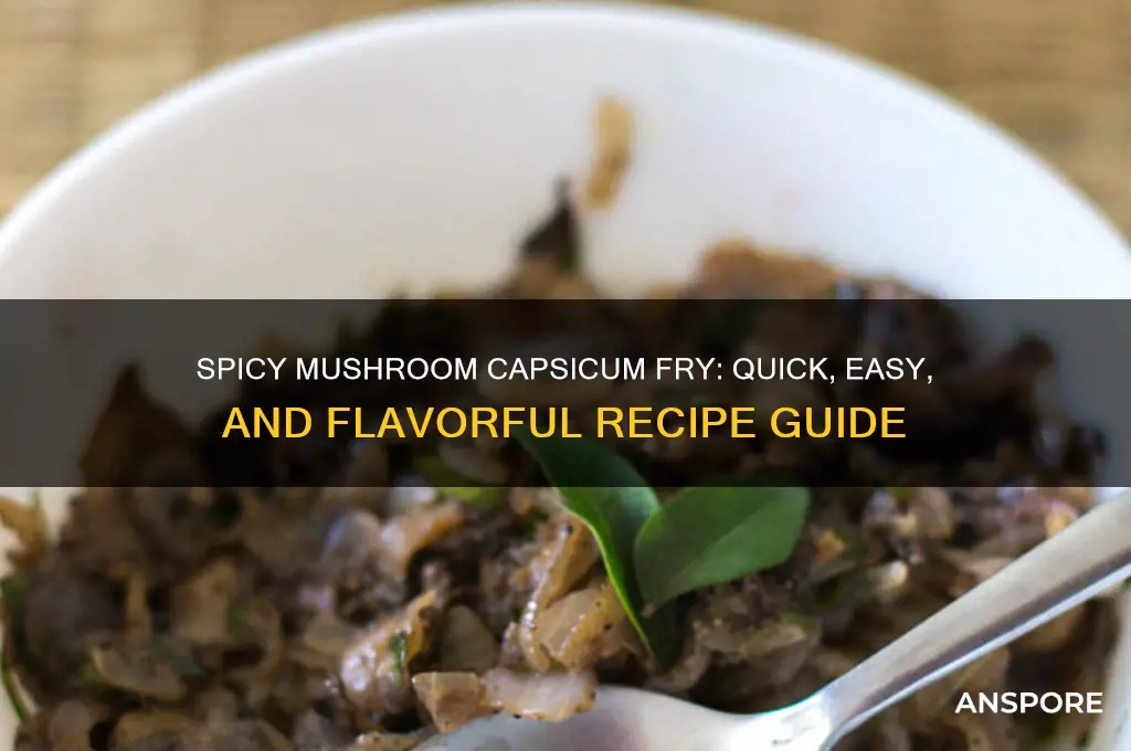 how to make mushroom capsicum fry
