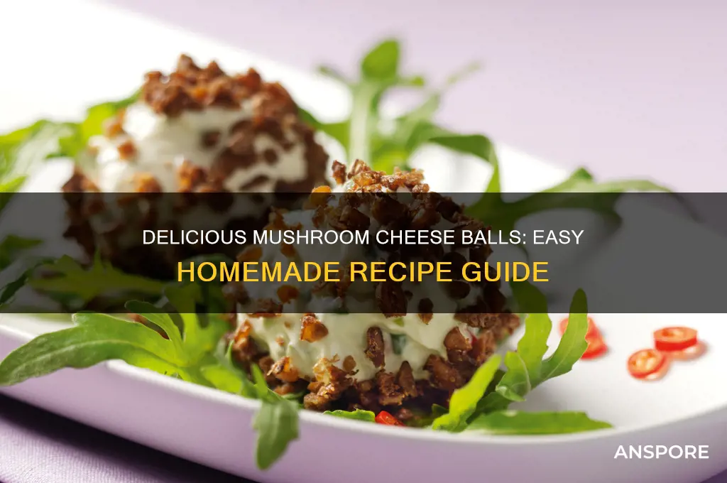 how to make mushroom cheese balls