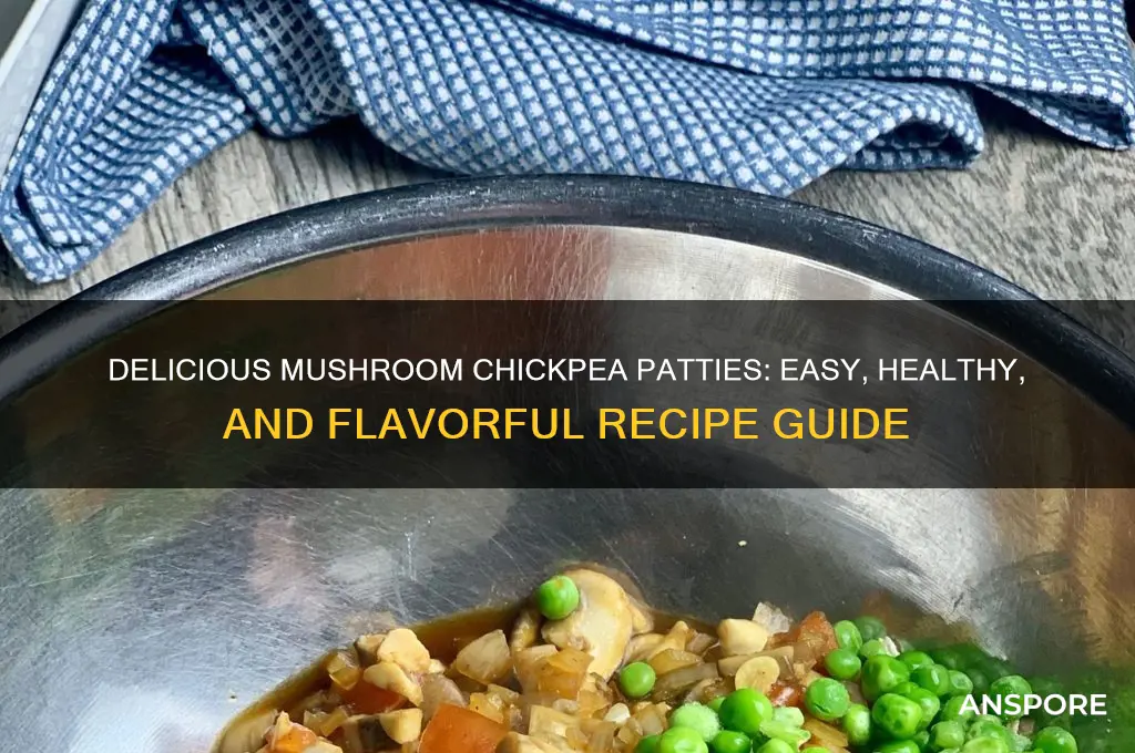 how to make mushroom chickpea patties