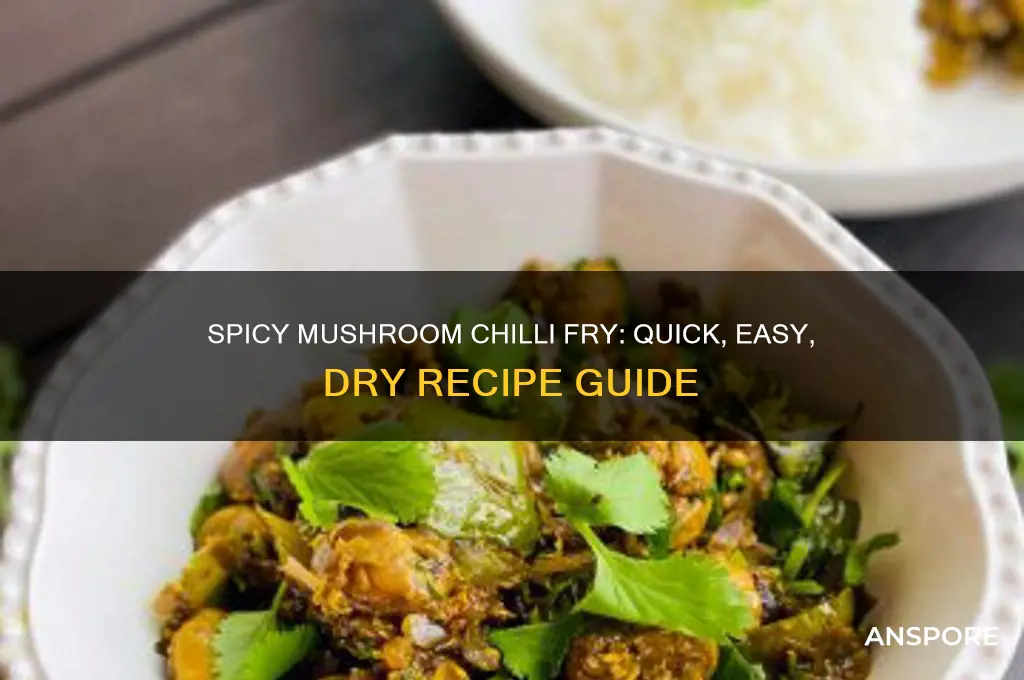 how to make mushroom chilli fry dry