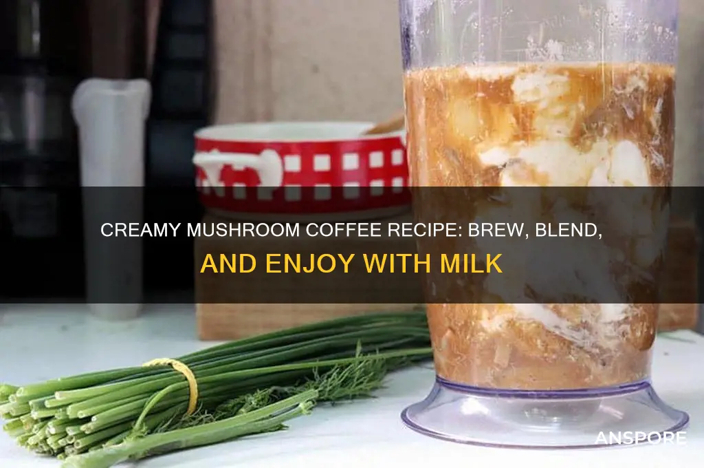 how to make mushroom coffee with milk