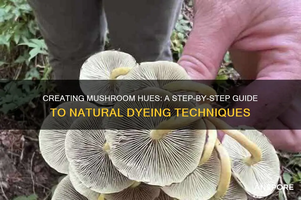 how to make mushroom colour