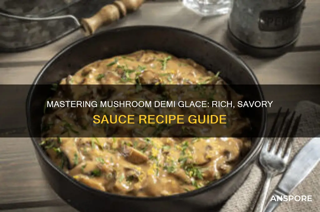 how to make mushroom demi glace