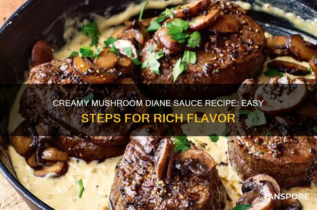 how to make mushroom diane sauce