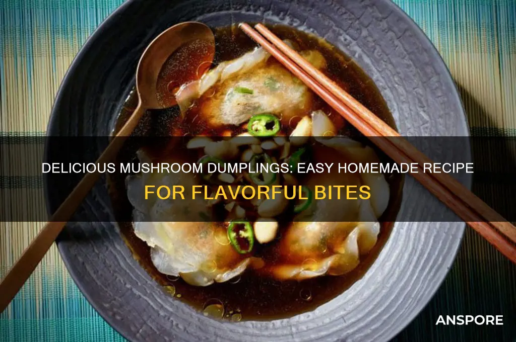 how to make mushroom dumplings