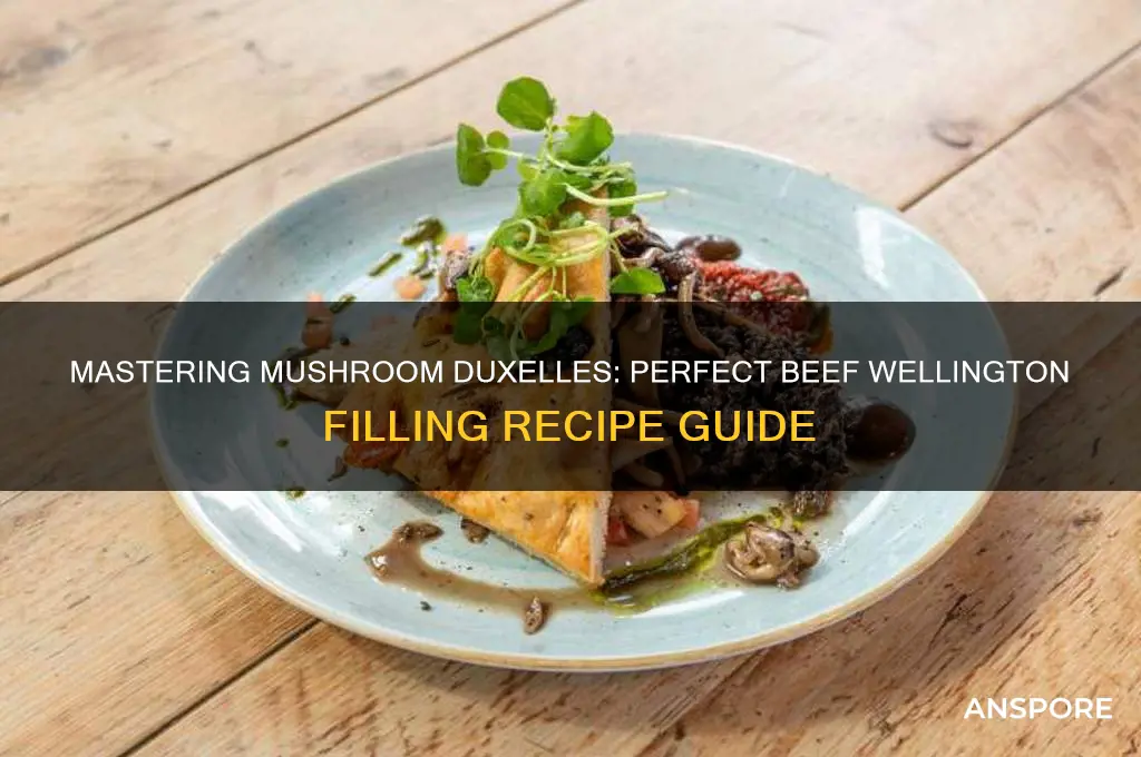 how to make mushroom duxelle for beef wellington