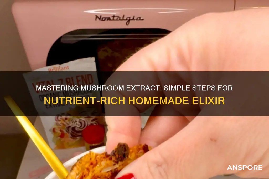 how to make mushroom extract