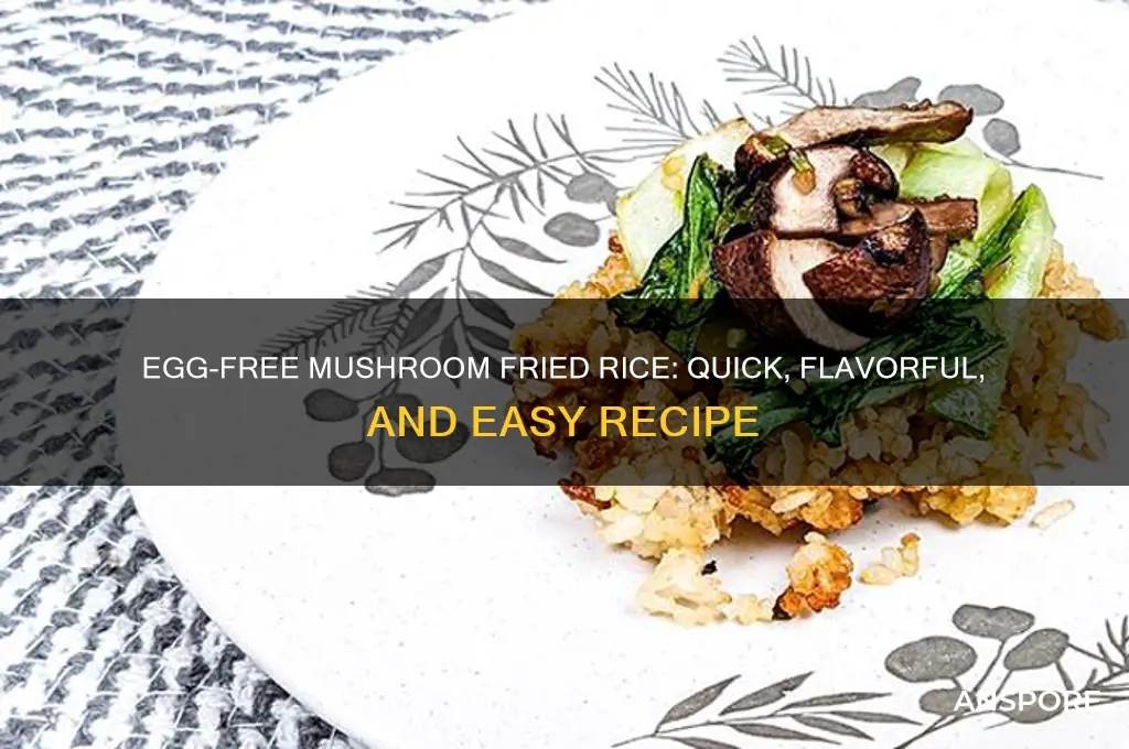 how to make mushroom fried rice without egg