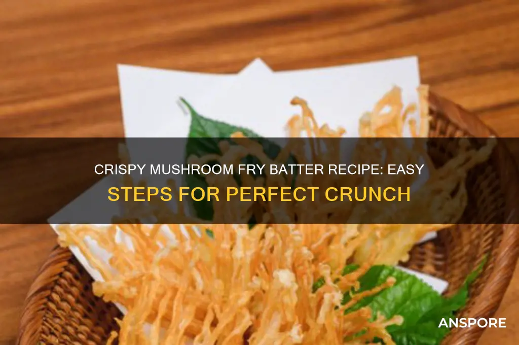 how to make mushroom fry batter