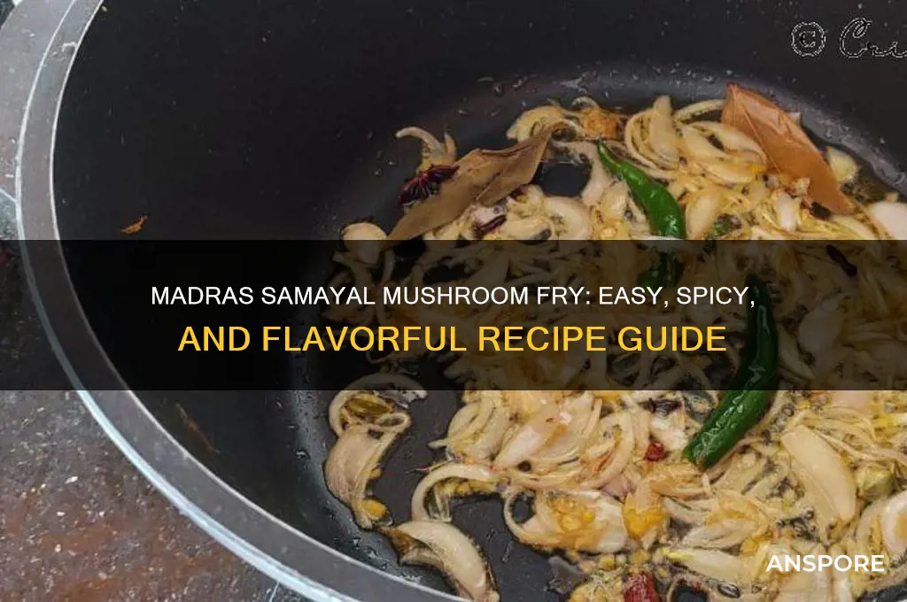 how to make mushroom fry in madras samayal