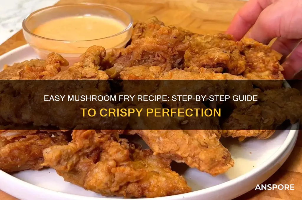 how to make mushroom fry step by step