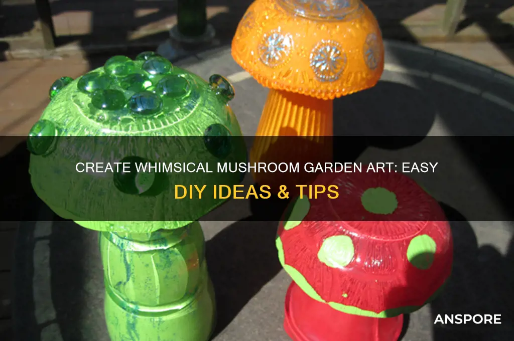how to make mushroom garden art