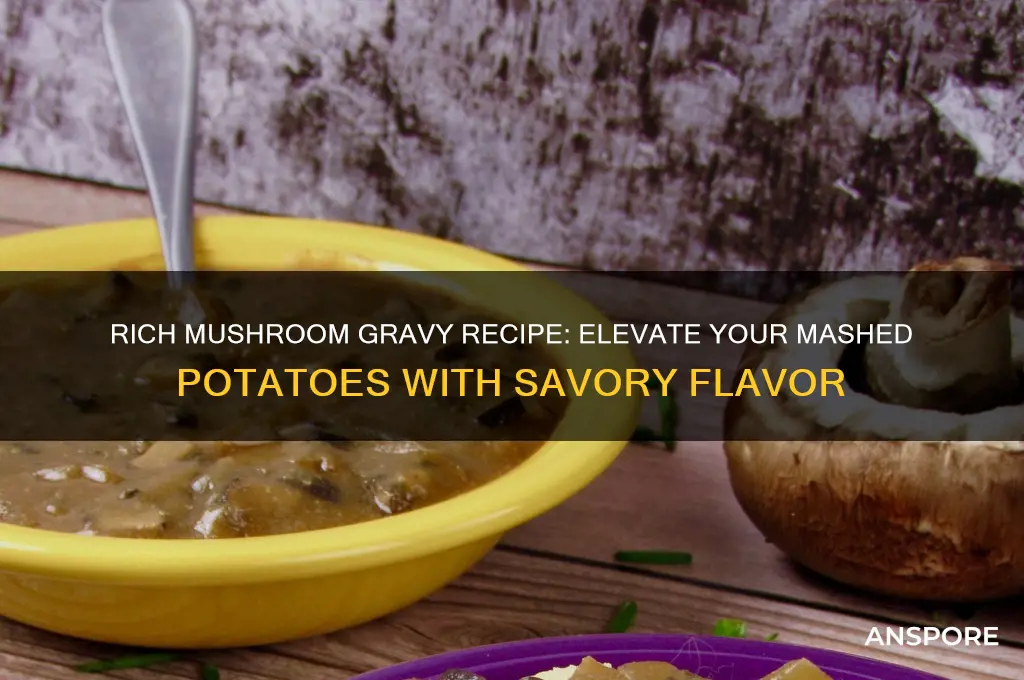 how to make mushroom gravy for mashed potatoes
