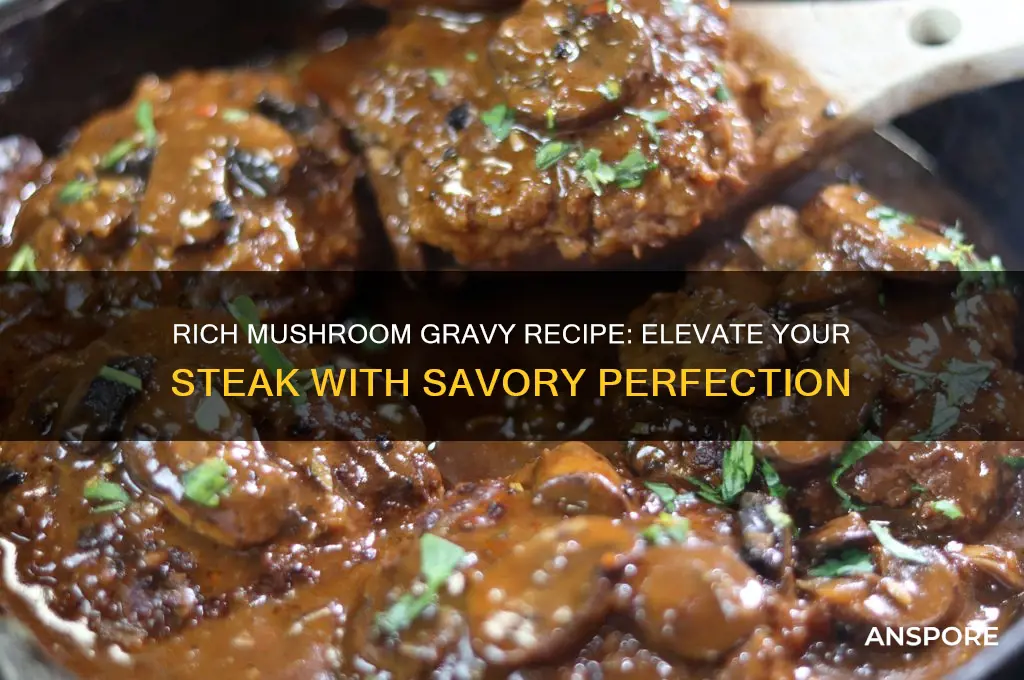 how to make mushroom gravy for steak