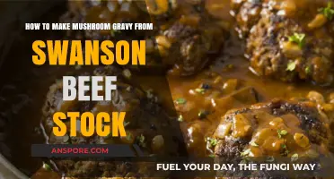 Rich Mushroom Gravy Recipe Using Swanson Beef Stock: Easy Steps