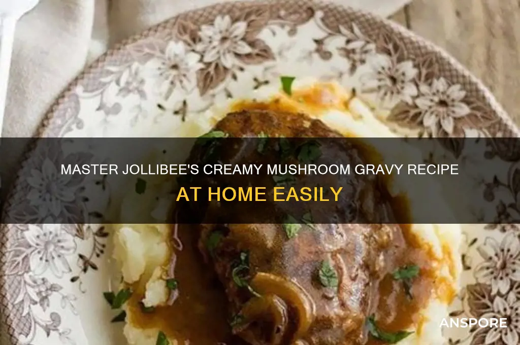 how to make mushroom gravy like jollibee