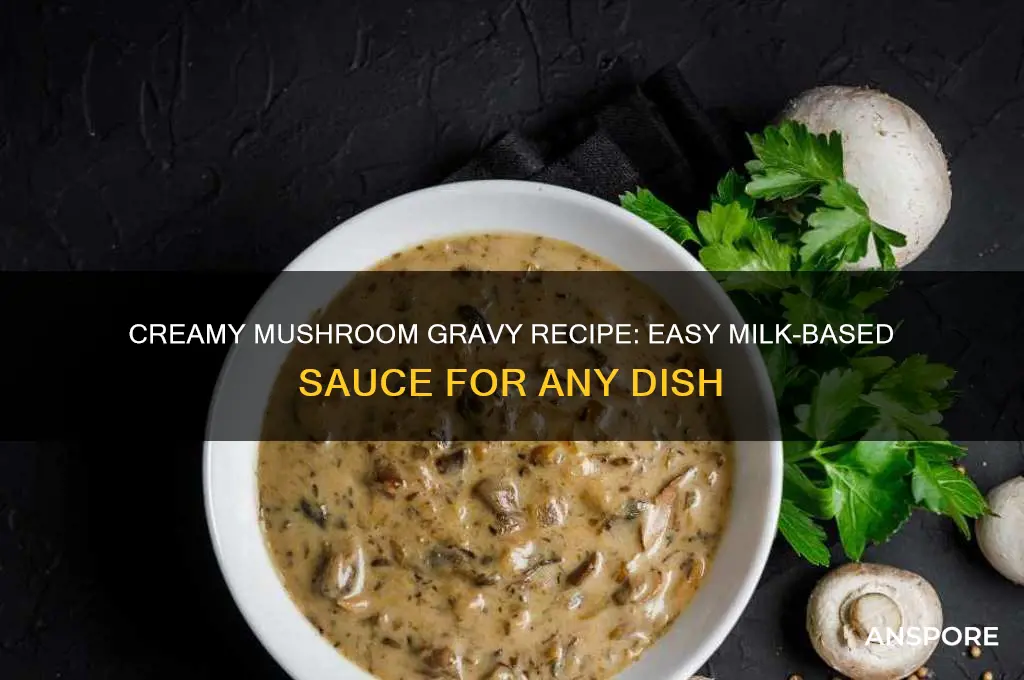how to make mushroom gravy with milk