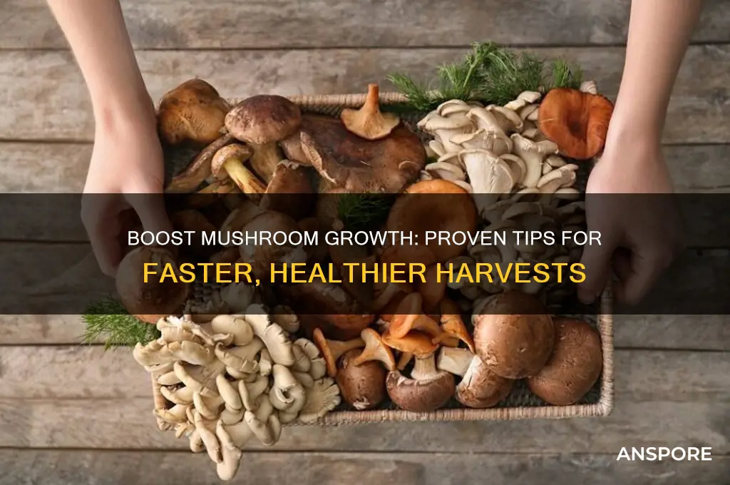 how to make mushroom grow faster