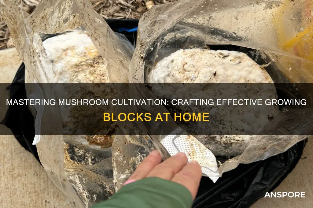 how to make mushroom growing blocks