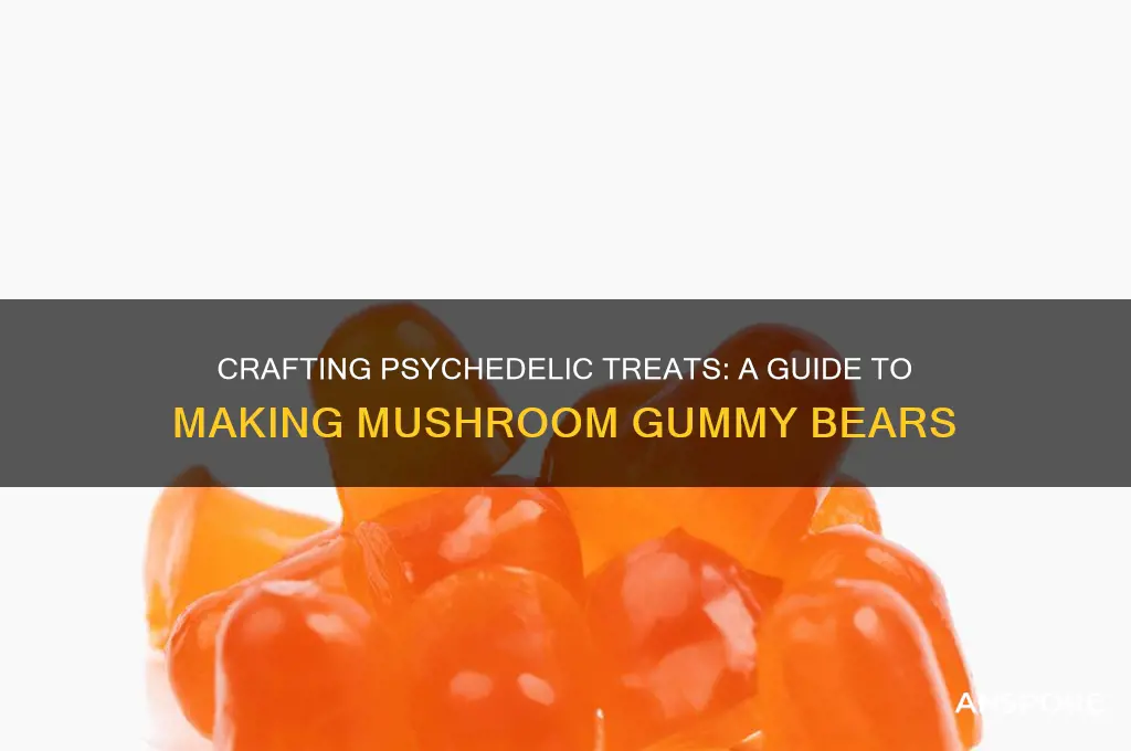 how to make mushroom gummy bears