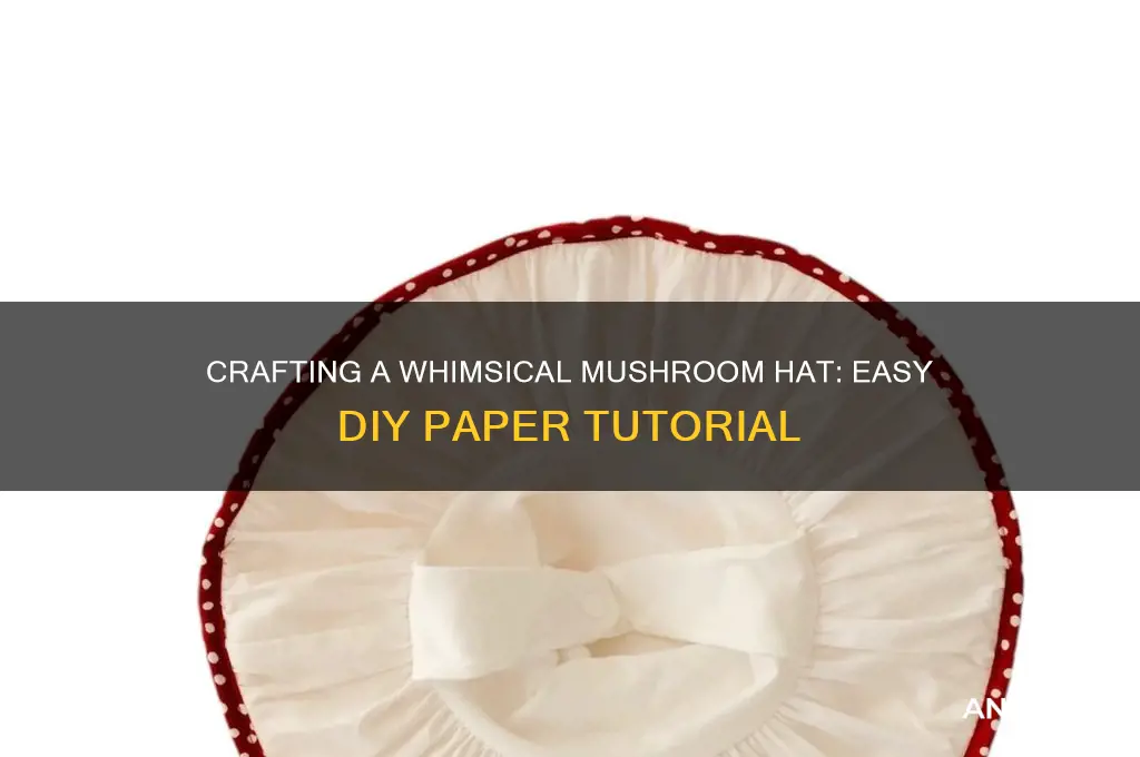 how to make mushroom hat from paper