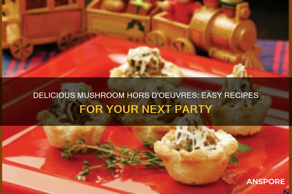 how to make mushroom horderves
