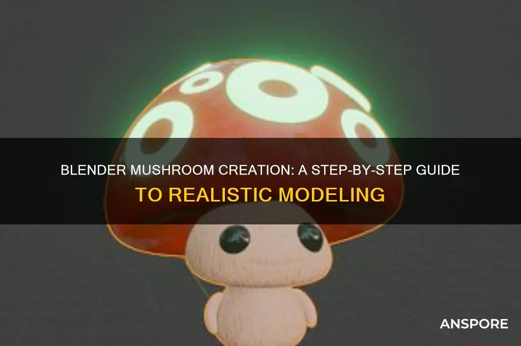 how to make mushroom in blender