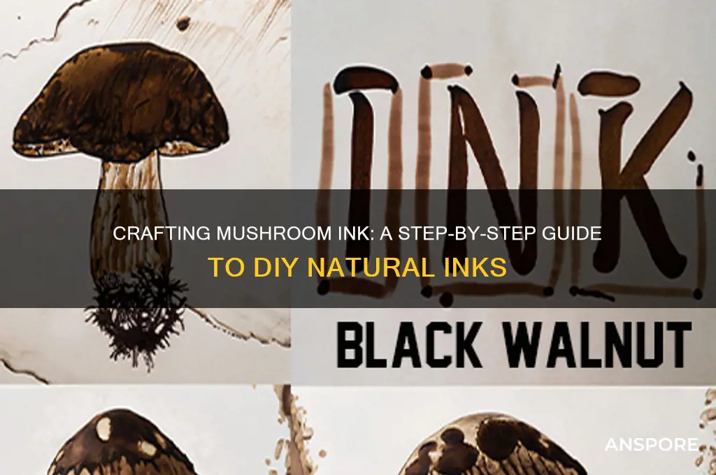 how to make mushroom ink