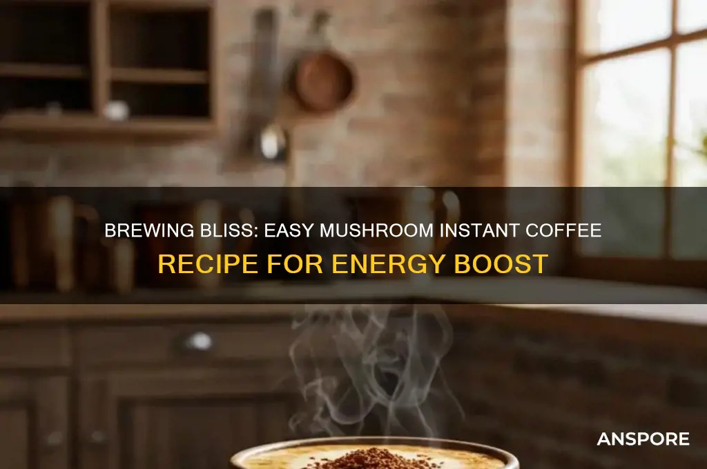how to make mushroom instant coffee