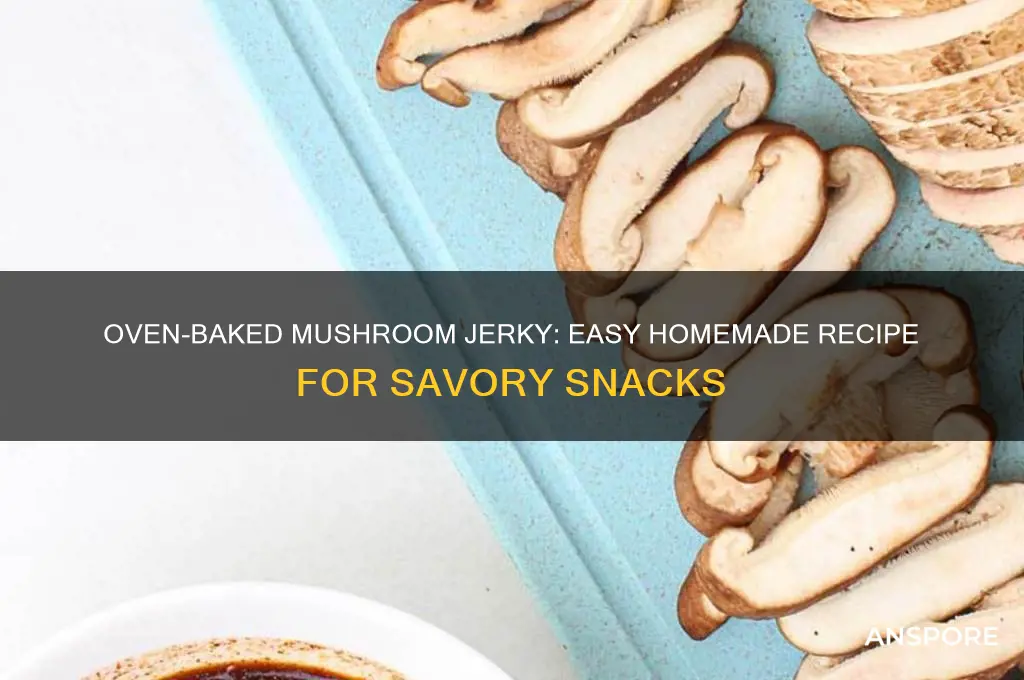 how to make mushroom jerky in the oven