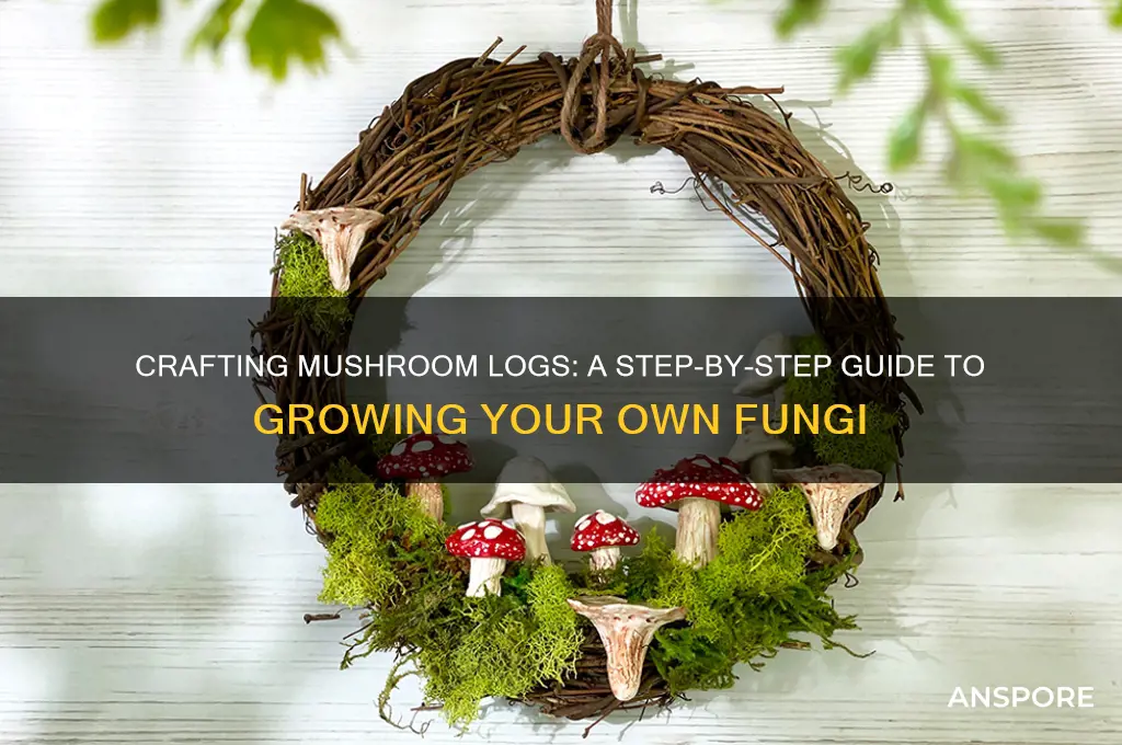how to make mushroom logs