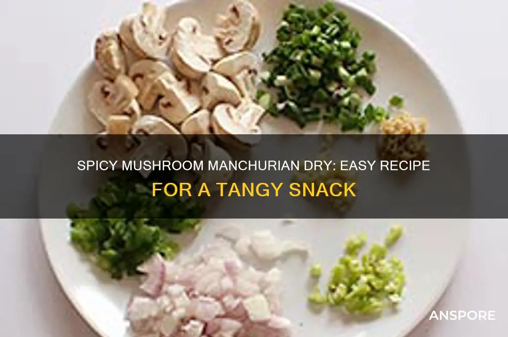 how to make mushroom manchurian dry