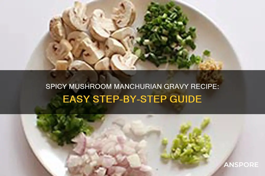 how to make mushroom manchurian gravy
