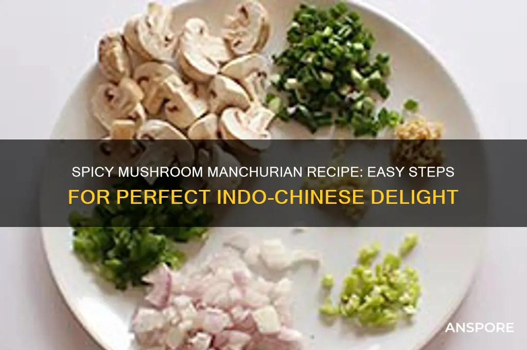 how to make mushroom manchurian