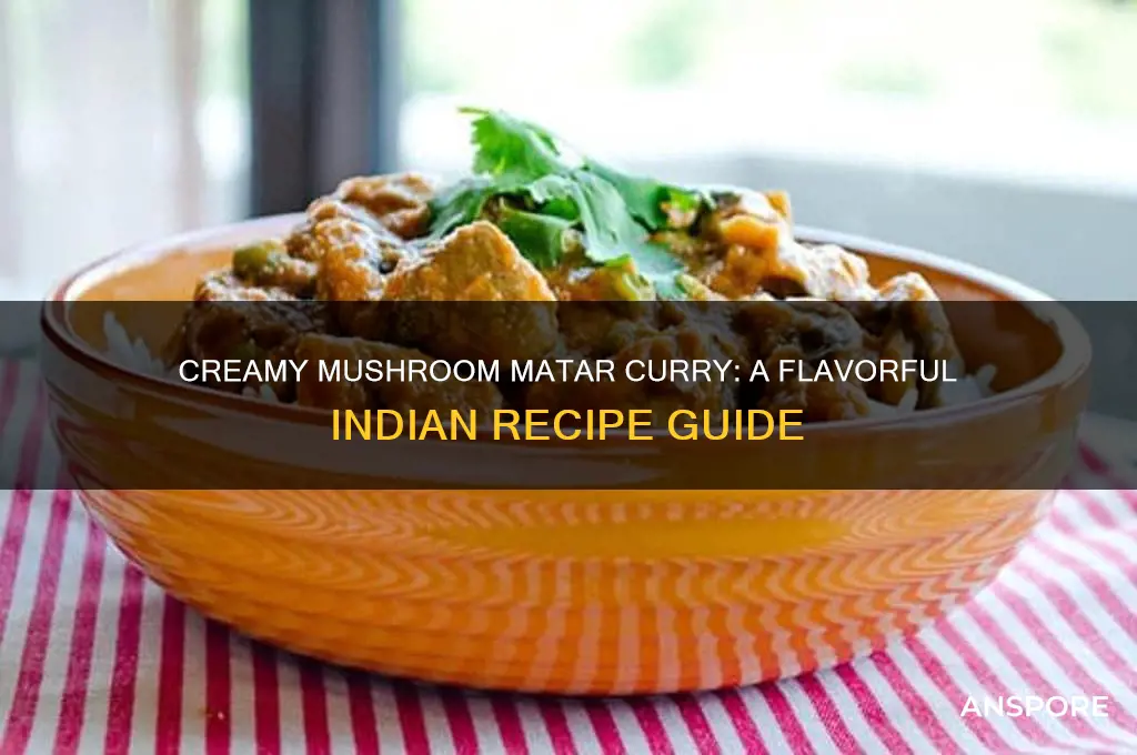 how to make mushroom matar curry
