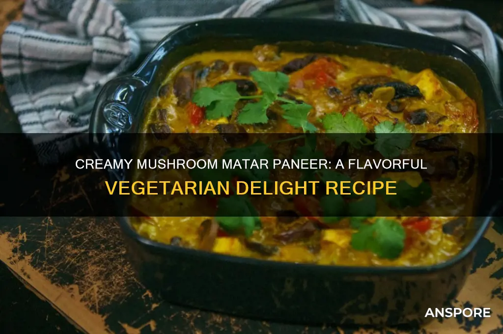 how to make mushroom matar paneer