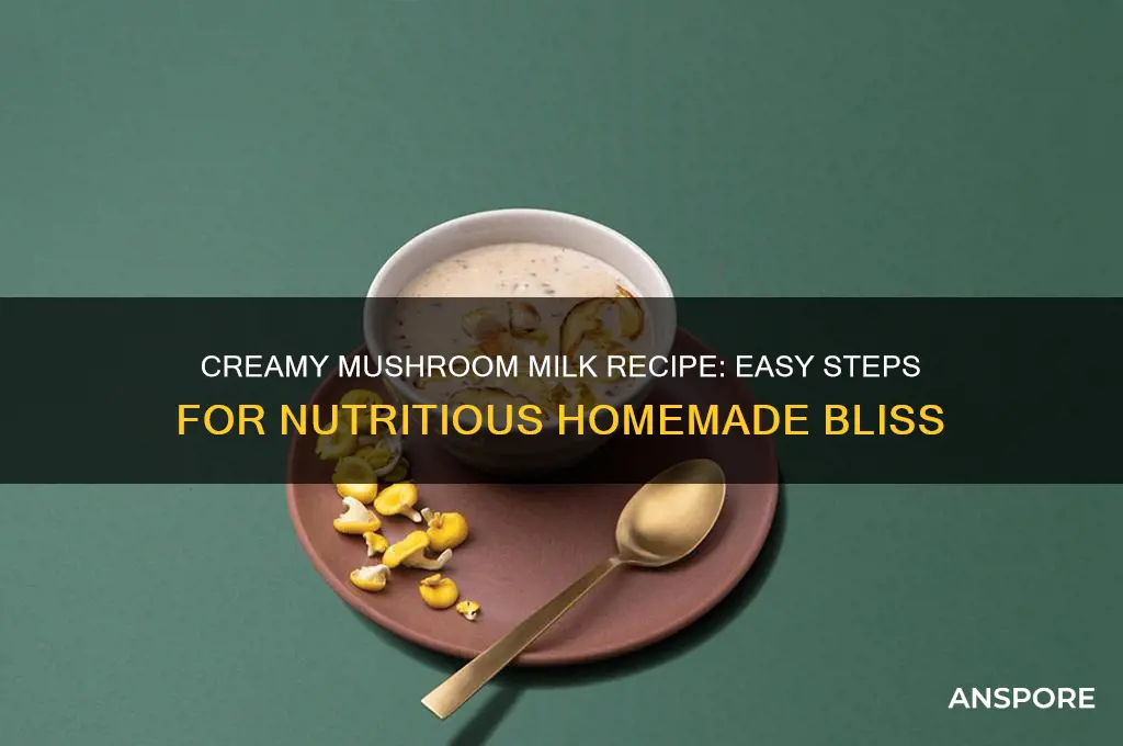 how to make mushroom milk